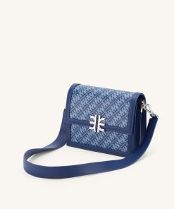 FEI Mini Flap Crossbody - Navy