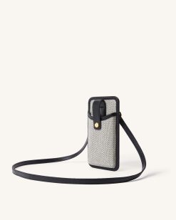 Alternative view of Aylin Canvas Phone Bag - Black