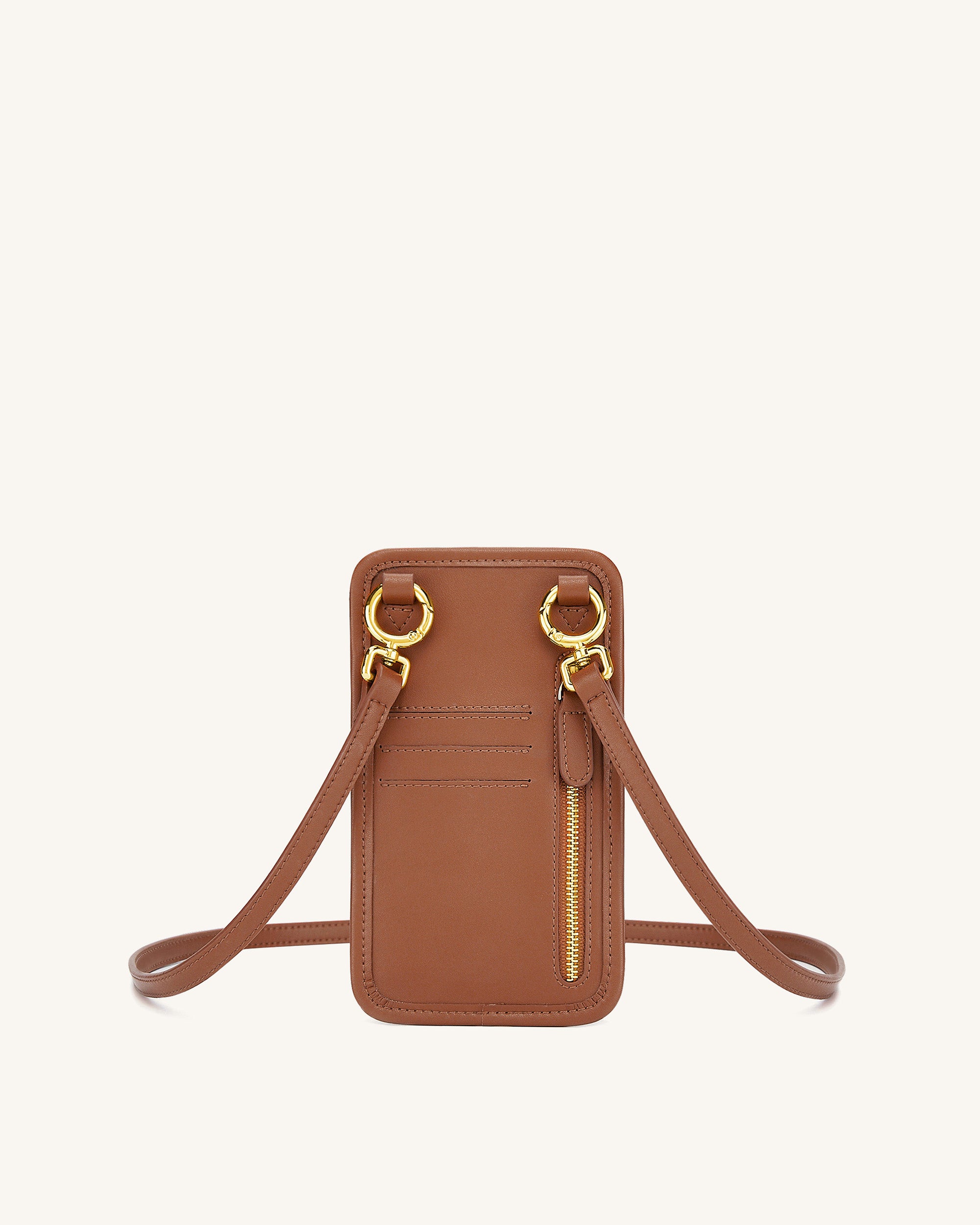 Aylin Canvas Phone Bag - Brown - Image 3