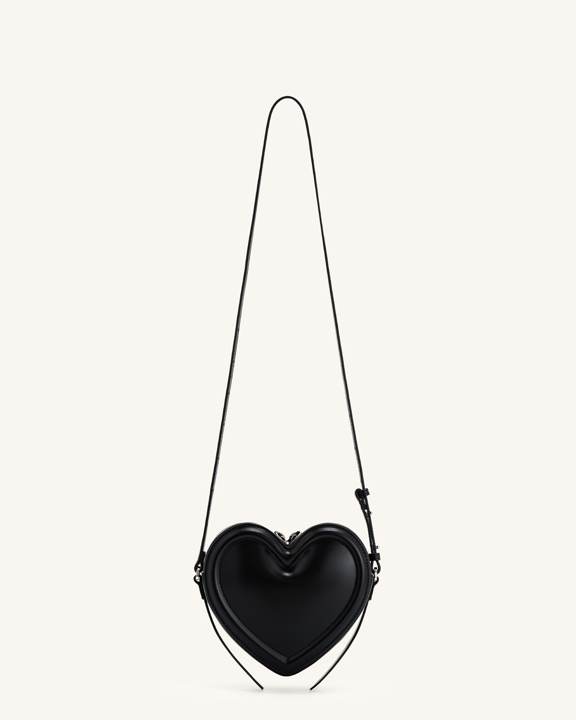 Arlene Heart Shaped Bag - Black - Image 3