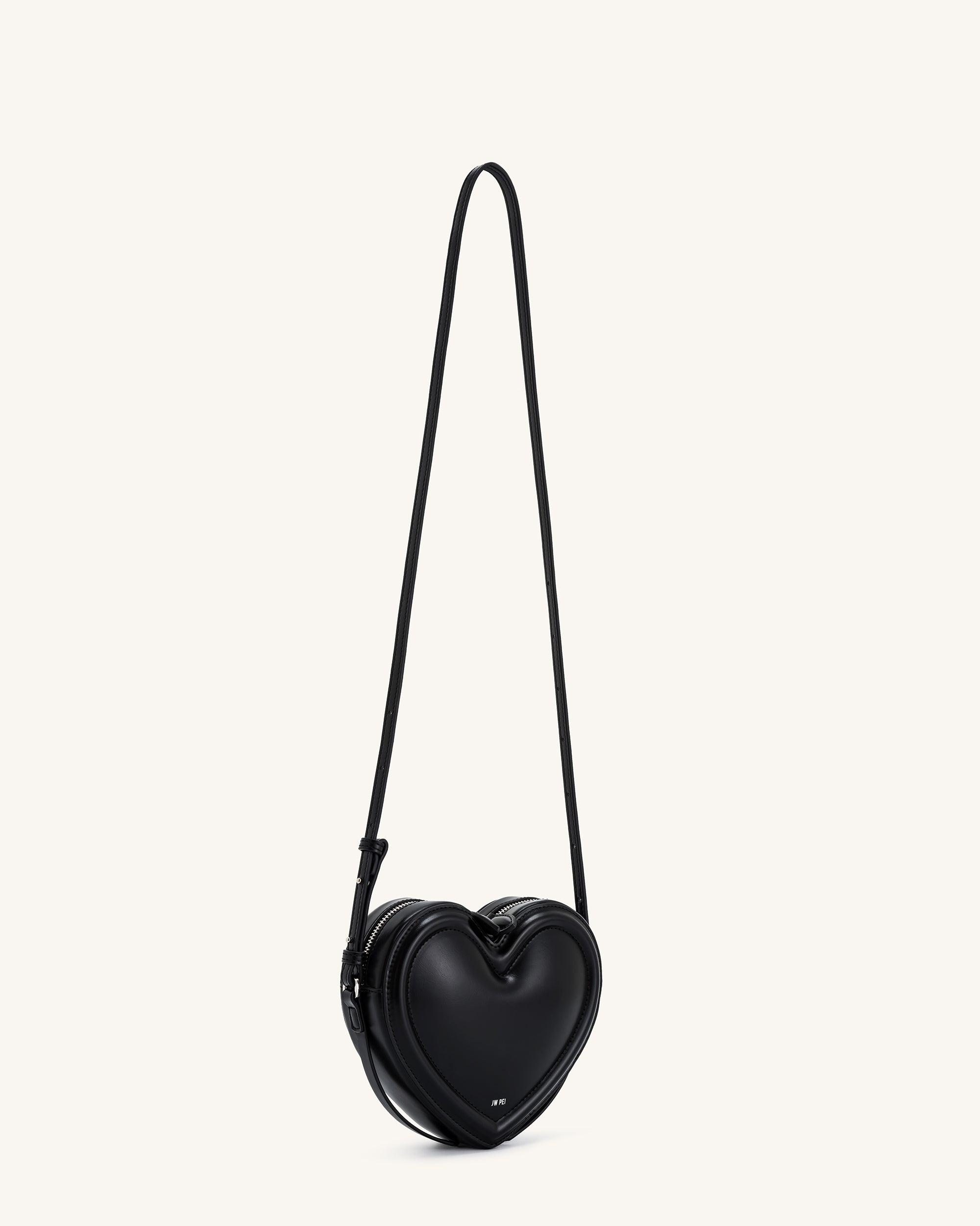 Arlene Heart Shaped Bag - Black - Image 2