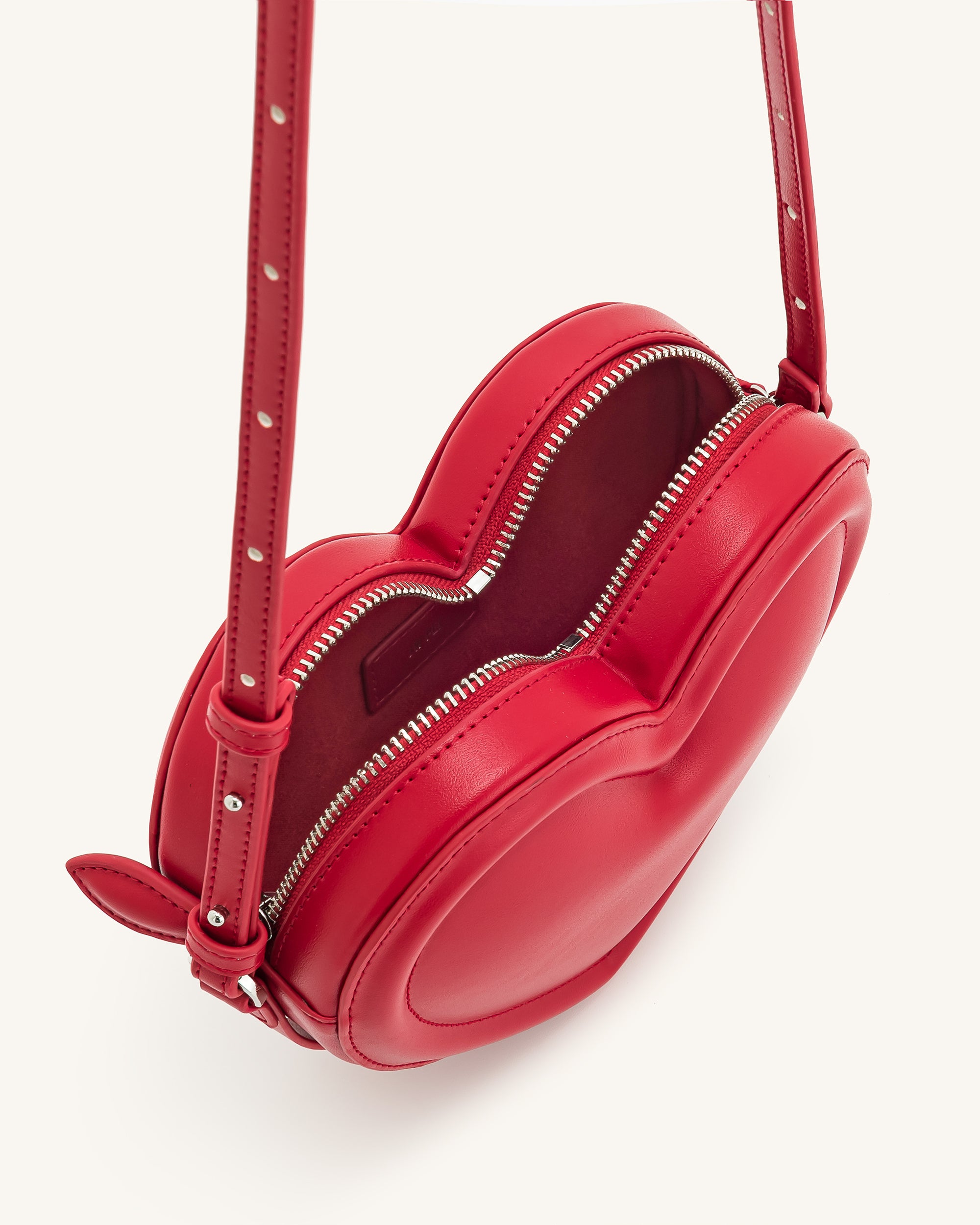 Arlene Heart Shaped Bag - Magenta - Image 4