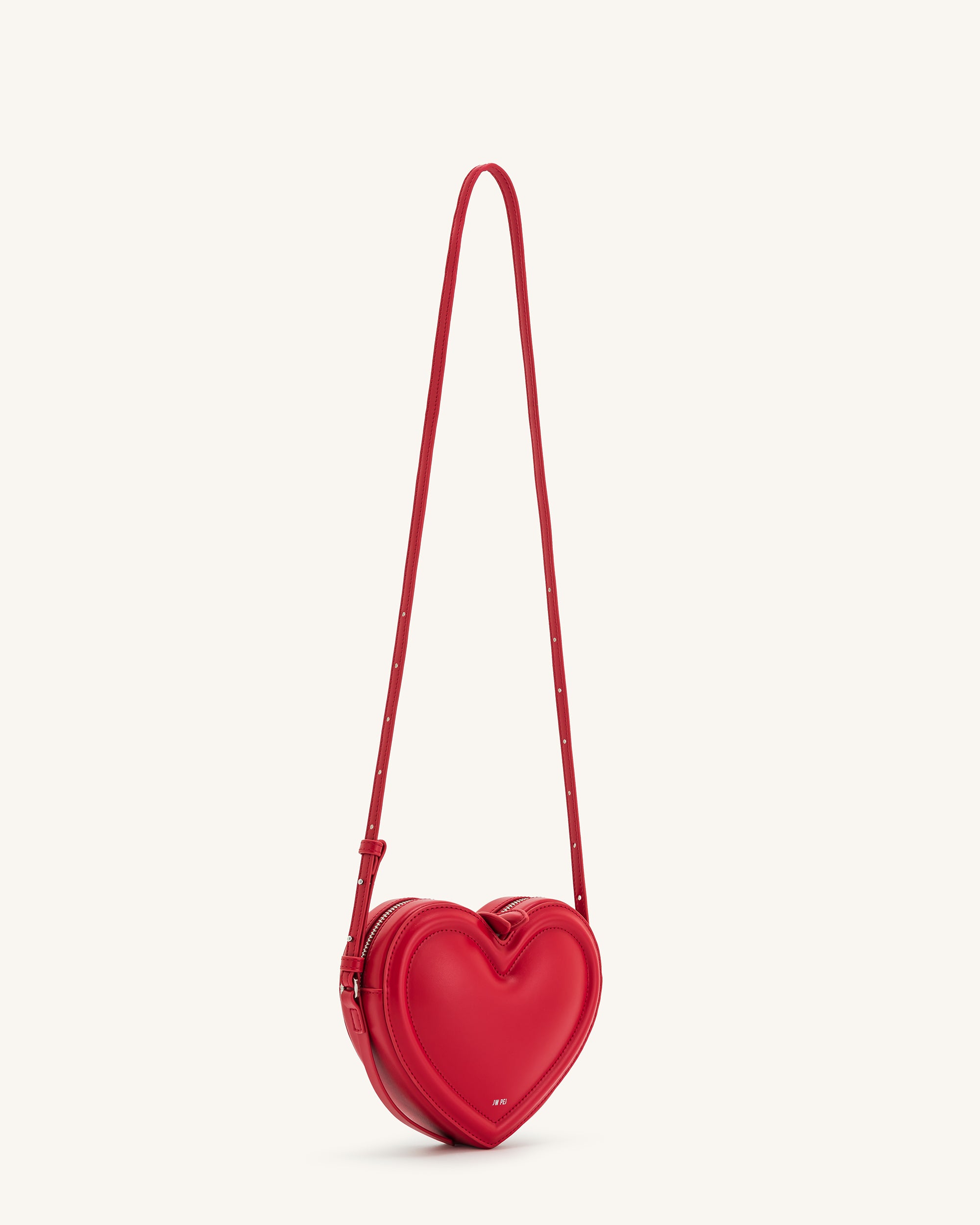 Arlene Heart Shaped Bag - Magenta - Image 2
