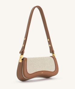 Alternative view of Joy Shoulder Bag - Brown Canvas