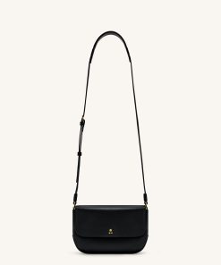 Debby Flap Crossbody  Bag - Black