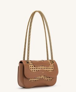 Alternative view of Tina Faux Bamboo Woven Crossbody - Brown