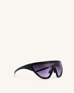 Alternative view of Angelica D Frame Sunglasses - Black