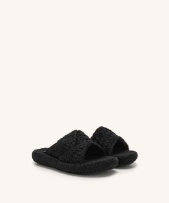 Alternative view of Lilah Woven Platform Sandal - Black