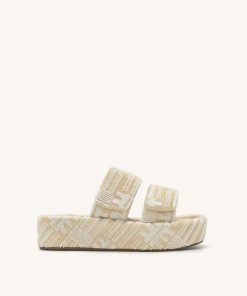 Lexi Terry Slide Sandal - OatMilk