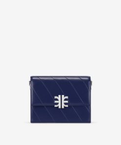 Alternative view of Mira Mini Flap Bag - Dark Blue