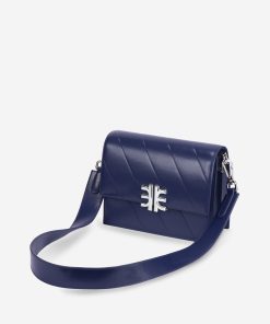 Mira Mini Flap Bag - Dark Blue