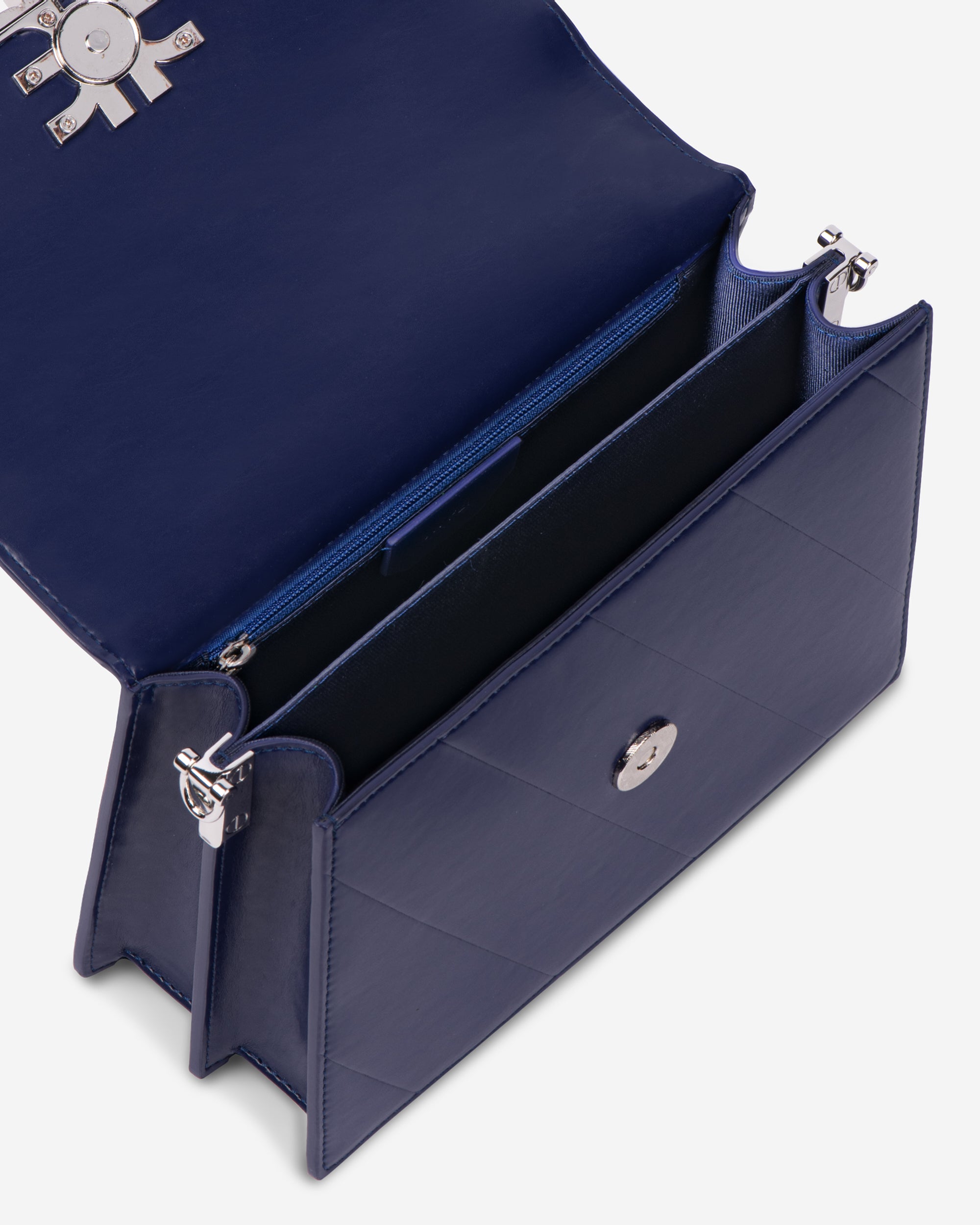 Mira Mini Flap Bag - Dark Blue - Image 4