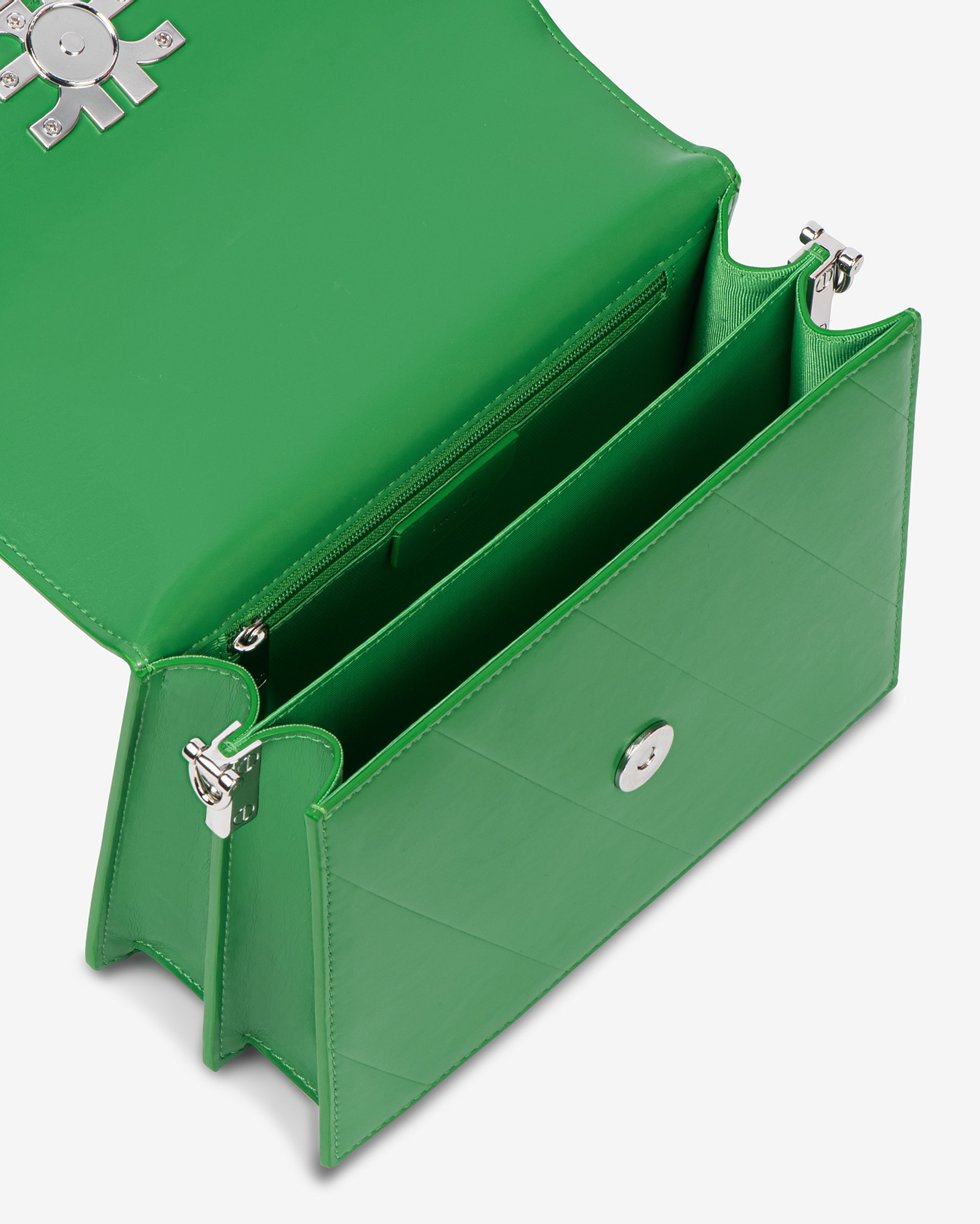 Mira Mini Flap Bag - Grass Green - Image 4