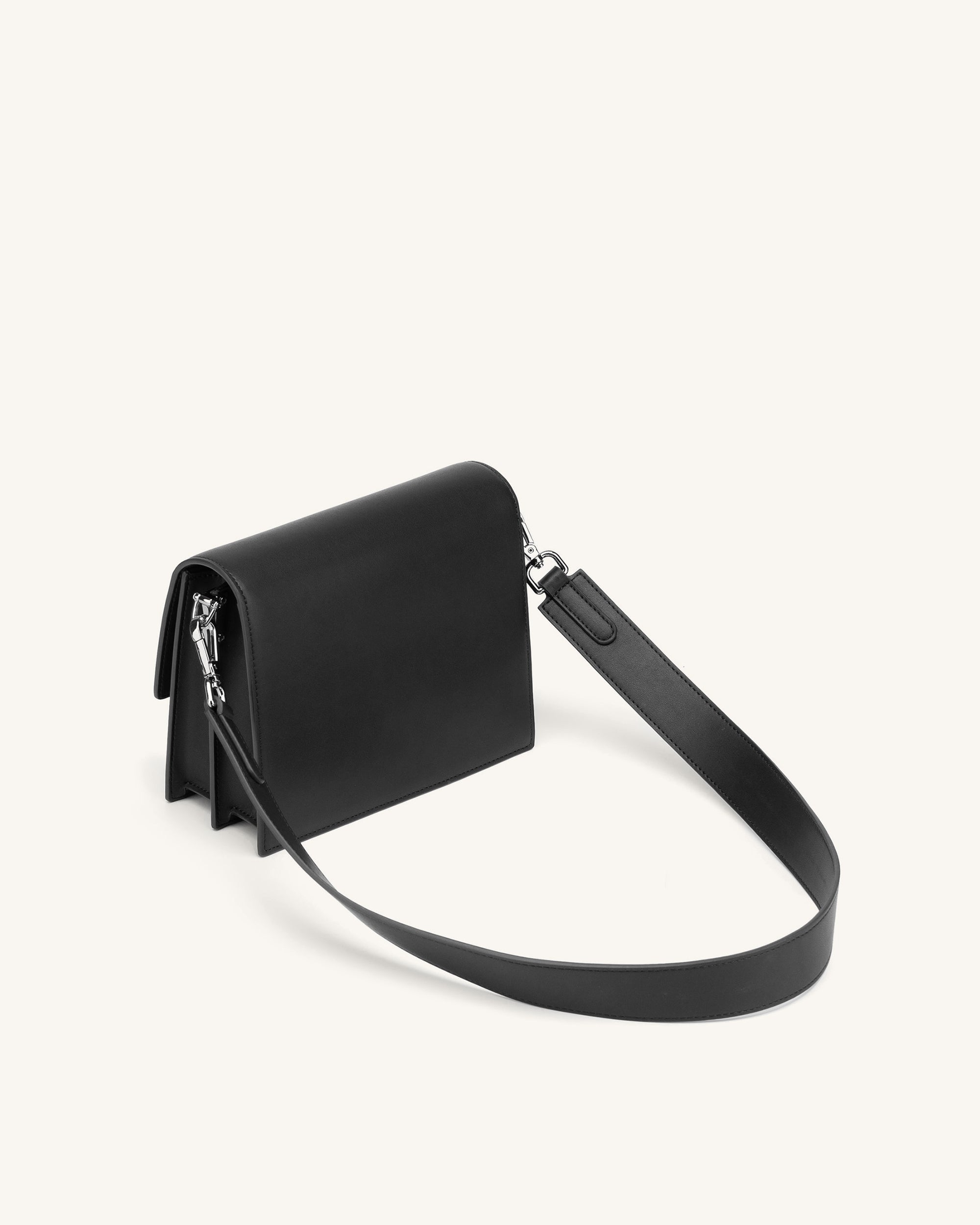 Mini Flap Crossbody - Black - Image 3