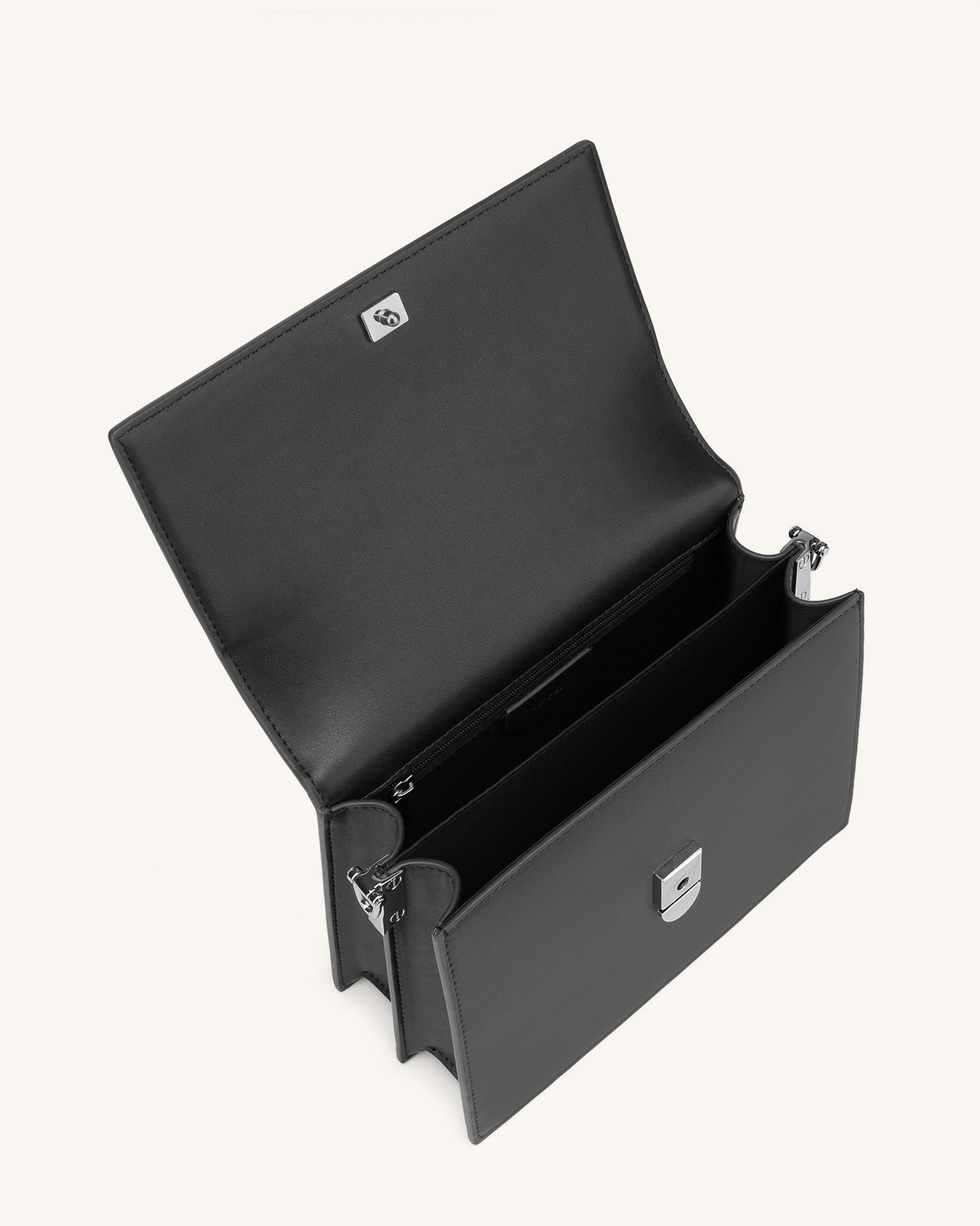 Mini Flap Crossbody - Black - Image 4