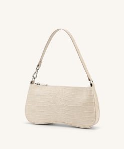 Alternative view of Eva Shoulder Handbag - Ivory Croc