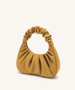 Alternative view of Gabbi Ruched Hobo Handbag - Beer