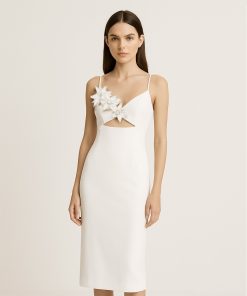 Alternative view of Bloom-Cut Contour Dress - White