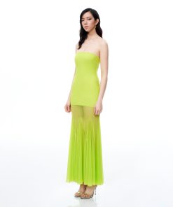 Alternative view of Thalassa Mesh Dress - Lime Green