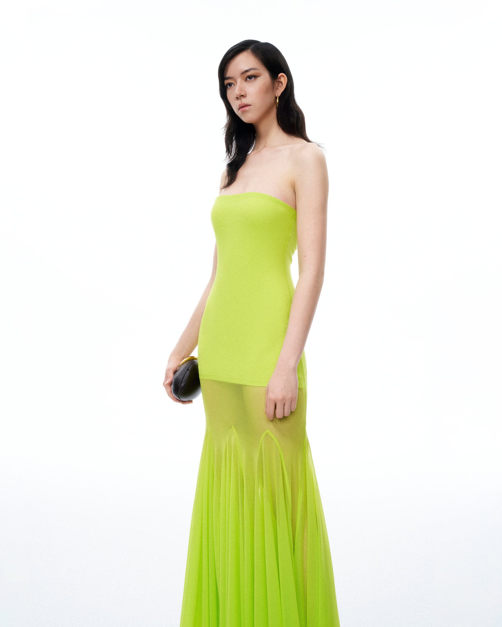 Thalassa Mesh Dress - Lime Green - Image 5