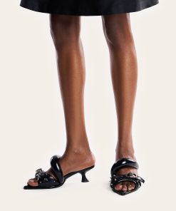 Alternative view of Sara Studded Mule - Black