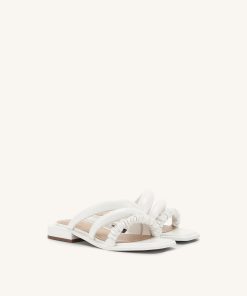Alternative view of Jada Flat Mule - White