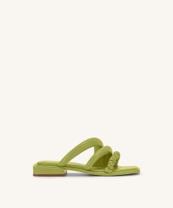 Jada Flat Mule - Lime Green