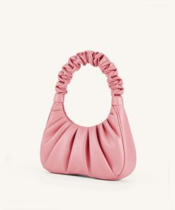 Alternative view of Gabbi Ruched Hobo Handbag - Coral Almond