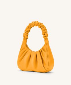 Alternative view of Gabbi Ruched Hobo Handbag - Candied Orange