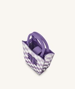 Alternative view of FEI Gradient Checkerboard Phone Bag - Purple