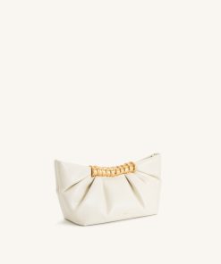 Alternative view of Leia Pleated Clutch - White