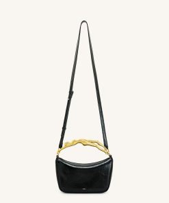 Alternative view of Jenny Human-shaped Handle Handbag - Black