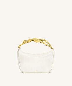Jenny Human-shaped Handle Handbag - White