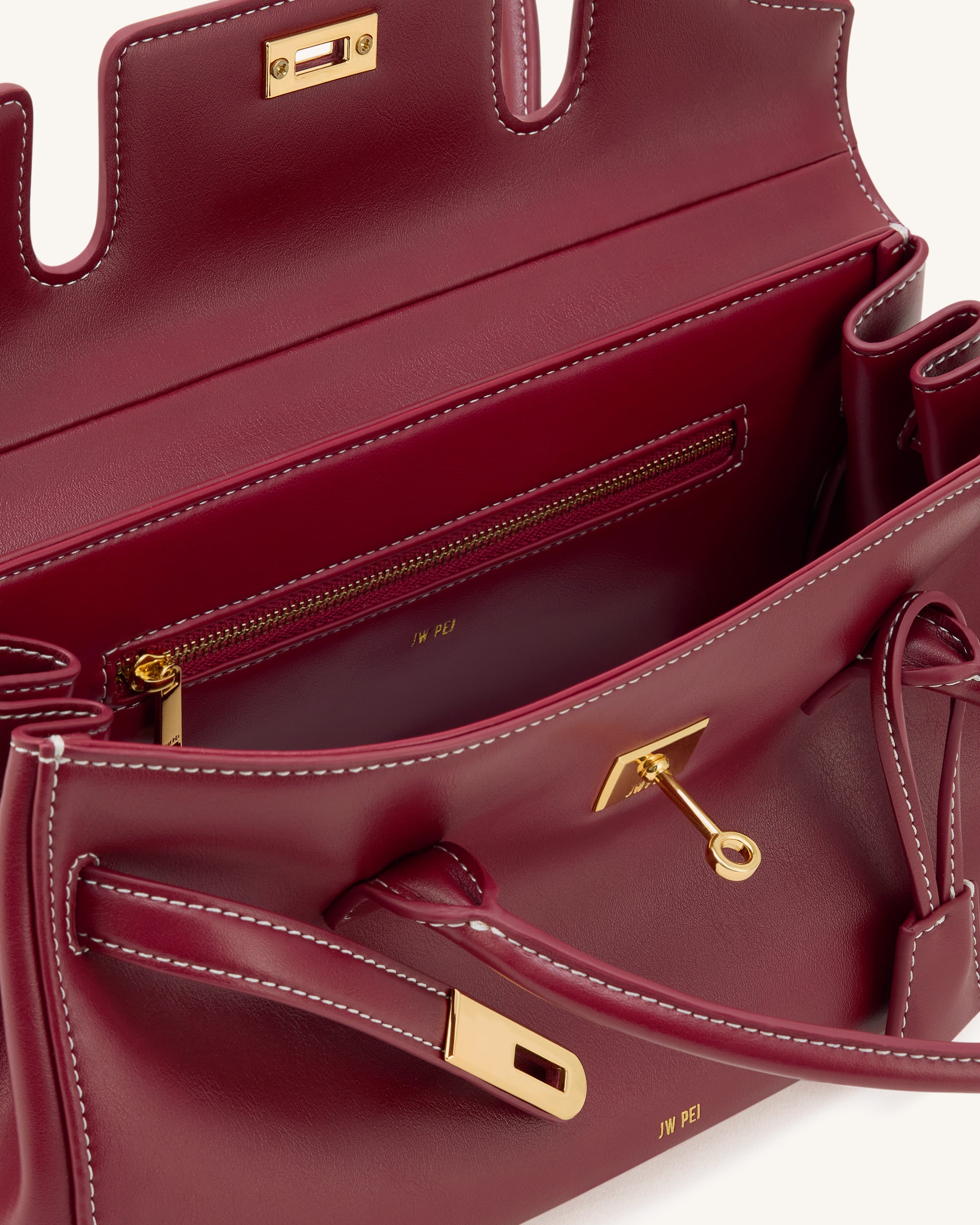 Yara Shoulder Bag - Burgundy - Image 4