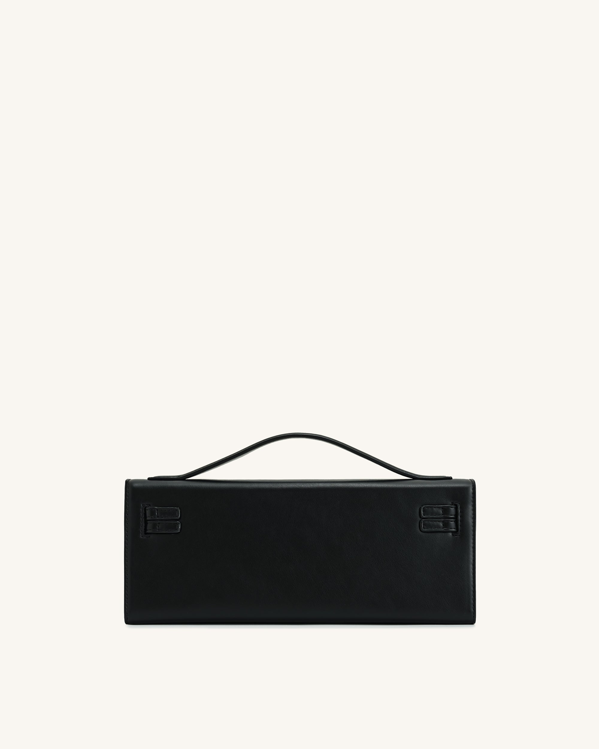 Bria Structured Top Handle Bag - Black - Image 3