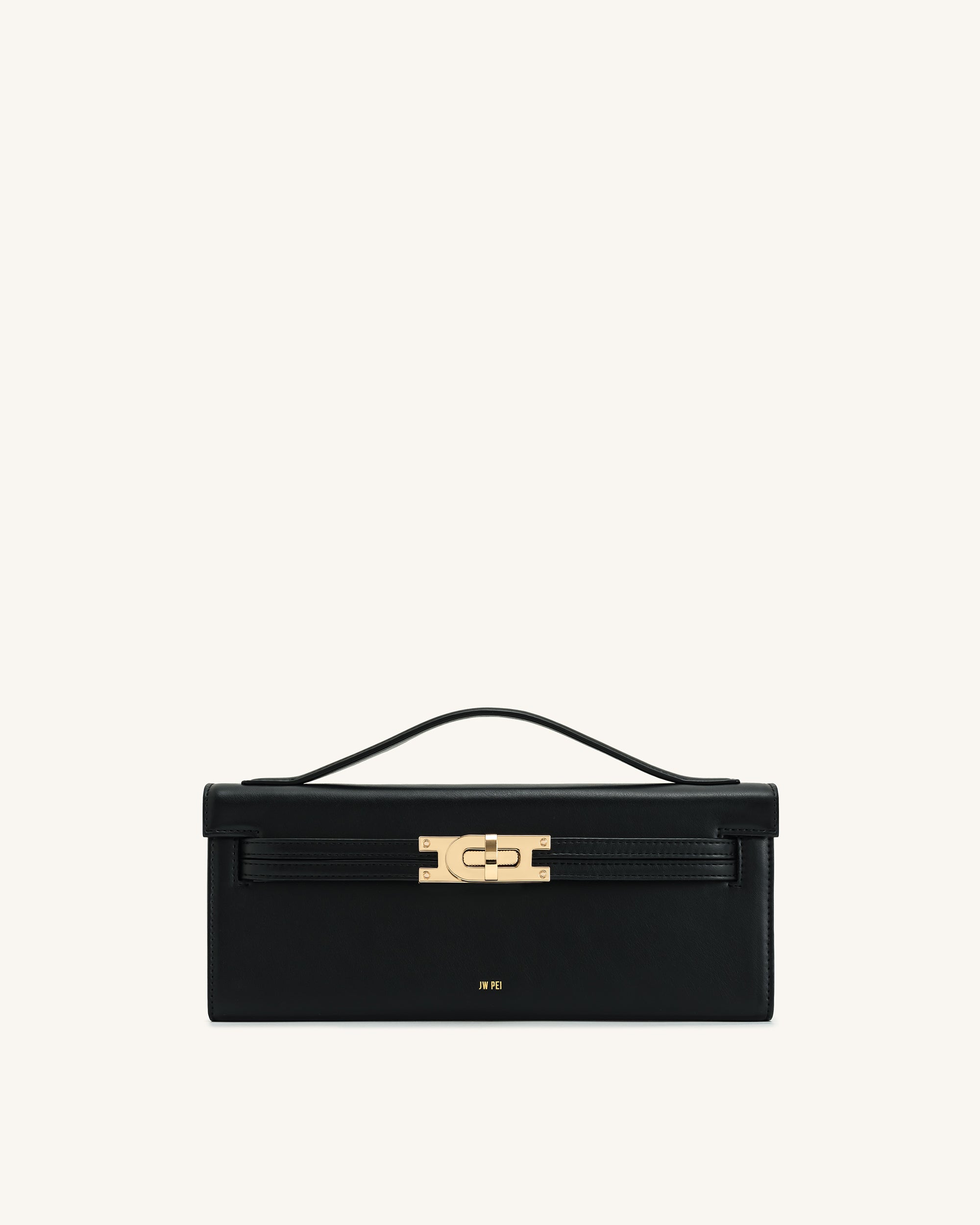 Bria Structured Top Handle Bag - Black
