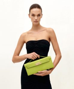 Alternative view of Bria Structured Top Handle Bag - Green