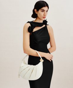 Alternative view of Jana Hollow Out Shoulder Bag - White