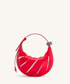 Jana Hollow Out Shoulder Bag - Red