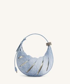 Jana Hollow Out Shoulder Bag - Blue