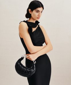 Alternative view of Orla Weave Handbag - Black