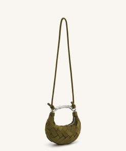 Alternative view of Orla Weave Handbag - Dark Olive