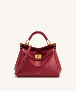 Lucia Classic Top Handbag - Claret