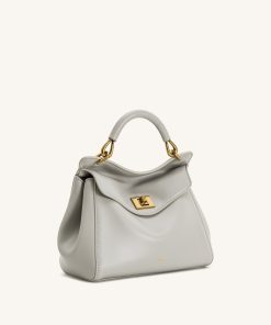 Alternative view of Lucia Classic Top Handle Bag - Light Gray