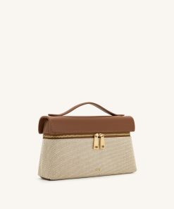Alternative view of Thea Top Handle Bag - Brown Canvas