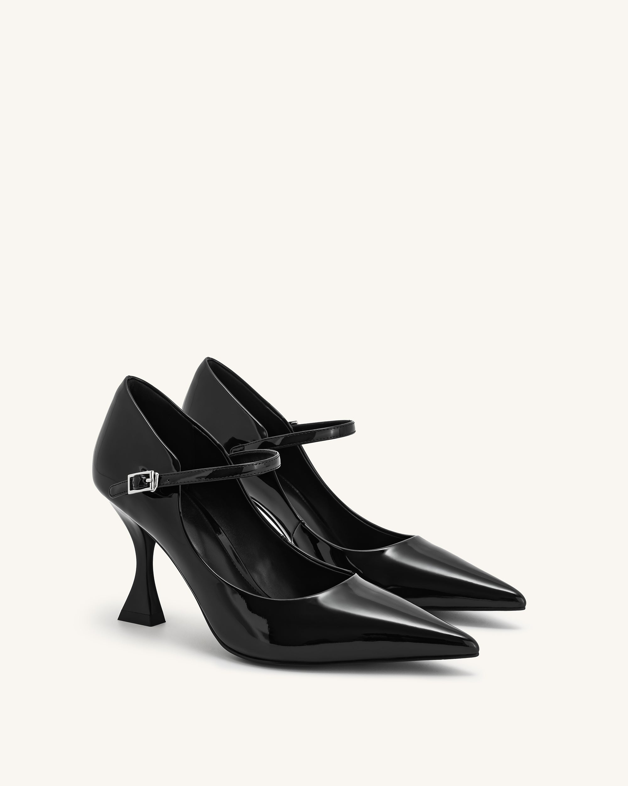 Thalina Patent Leather Pumps - Black - Image 3