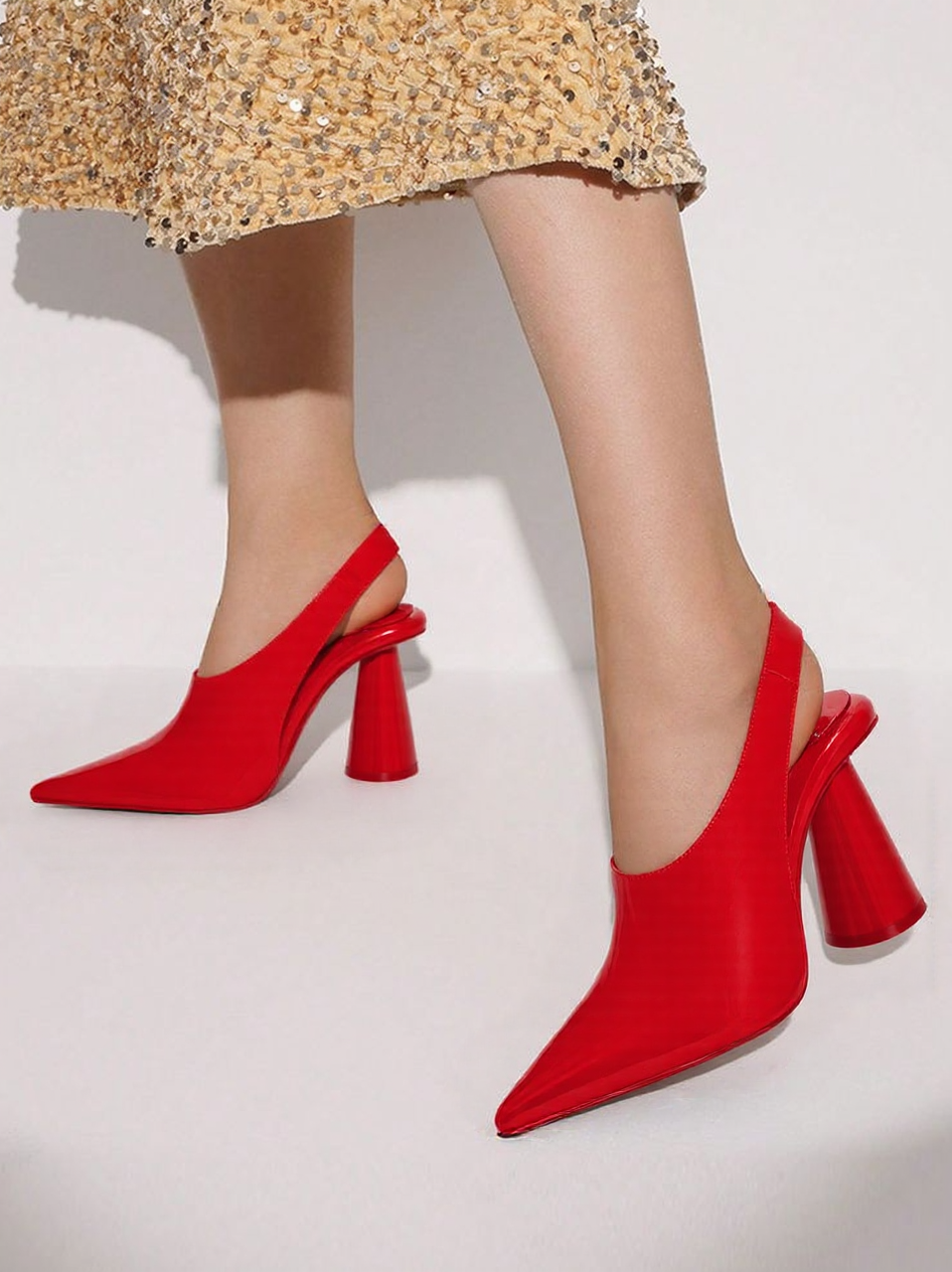 Vivovr High Heel Pumps - Red - Image 2
