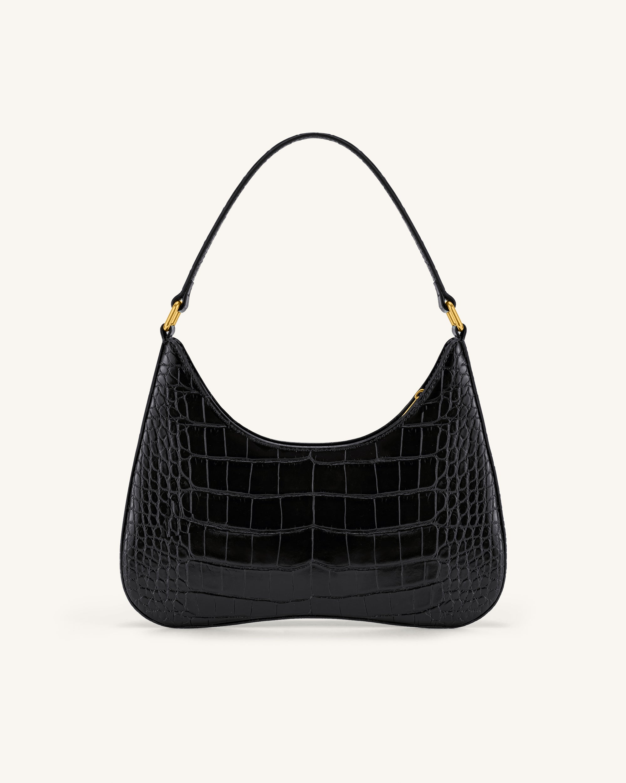 Ruby Shoulder Bag - Black Croc - Image 3