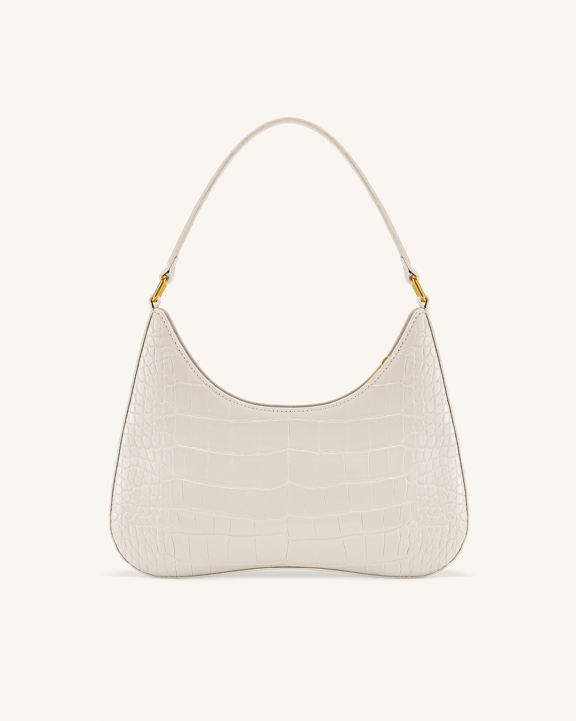 Ruby Shoulder Bag - White Croc - Image 3