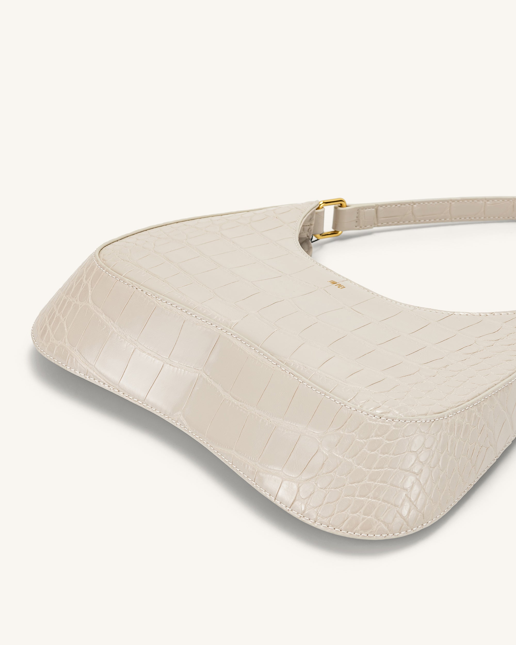 Ruby Shoulder Bag - White Croc - Image 5